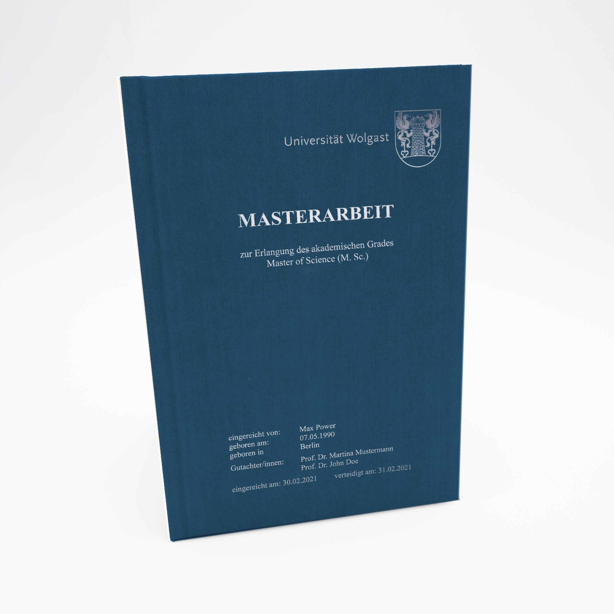 hc leinen blau silber